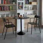 Udendørs stabelbar metalstol fremstillet i Italien, 4 stykker - Xylia Viadurini