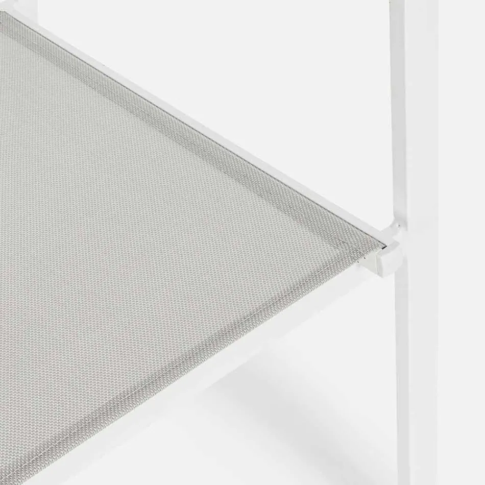 Stabelbar udendørs stol i Textilene Homemotion, 6 stykker - Narcissa Viadurini