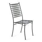 Udendørs stol i galvaniseret stål Stabelbar 4 stykker Made in Italy - Sibo Viadurini