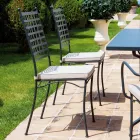 Udendørs stol i galvaniseret stål Stabelbar 4 stykker Made in Italy - Sibo Viadurini