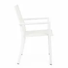 Udendørs stol i aluminium med armlæn til homemotion - Casper Design Viadurini