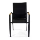 Udendørs stol i aluminium med dobbelt lag textilene - Excursion Viadurini