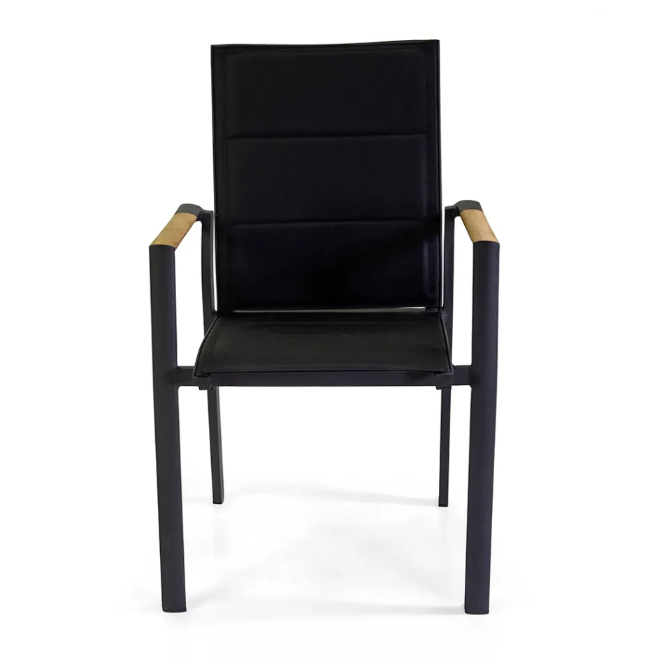 Udendørs stol i aluminium med dobbelt lag textilene - Excursion Viadurini