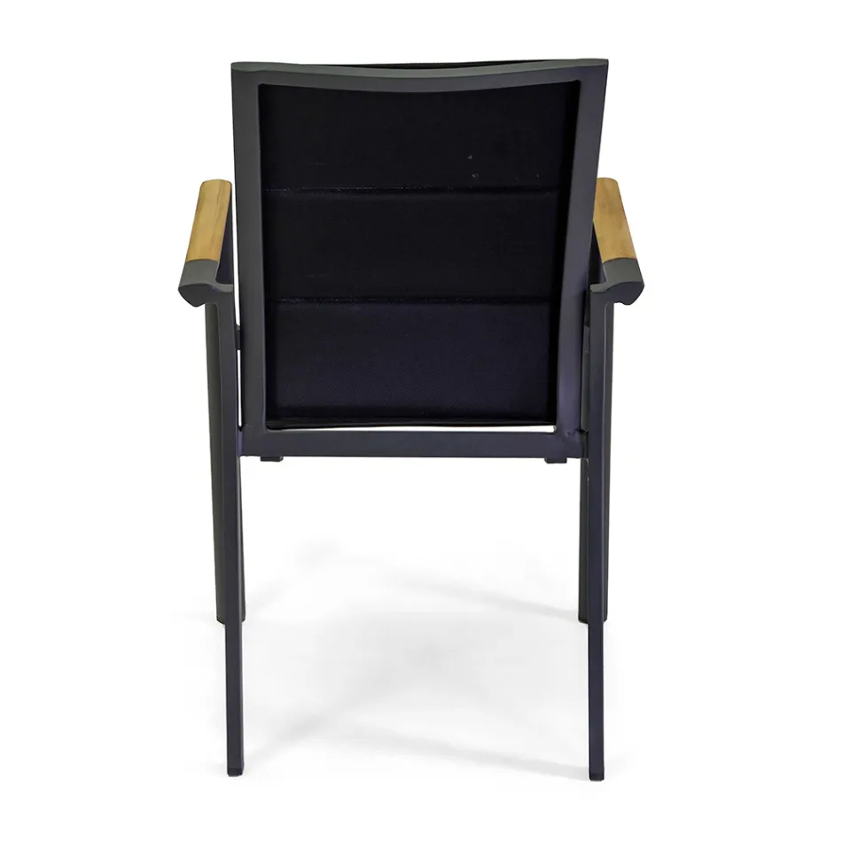 Udendørs stol i aluminium med dobbelt lag textilene - Excursion Viadurini