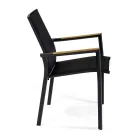 Udendørs stol i aluminium med dobbelt lag textilene - Excursion Viadurini