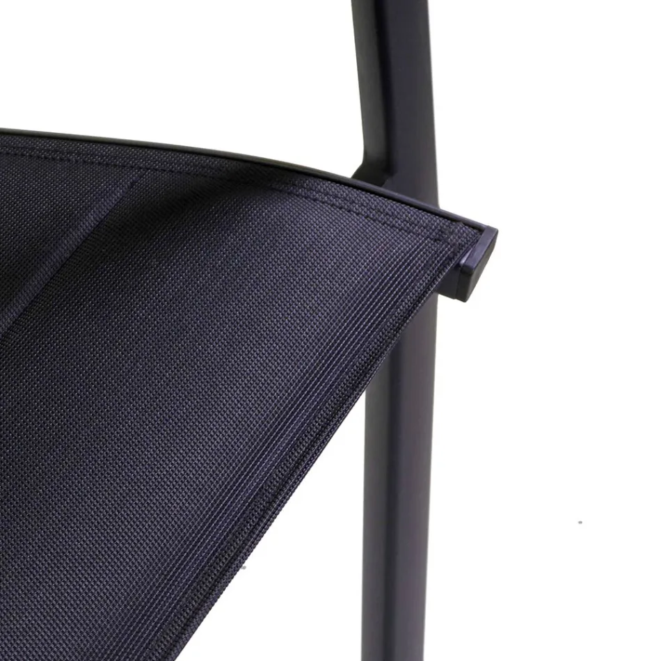 Udendørs stol i aluminium med dobbelt lag textilene - Excursion Viadurini