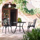 Udendørs stol i matfinishlakeret aluminium, 2 stykker - Casiro Viadurini