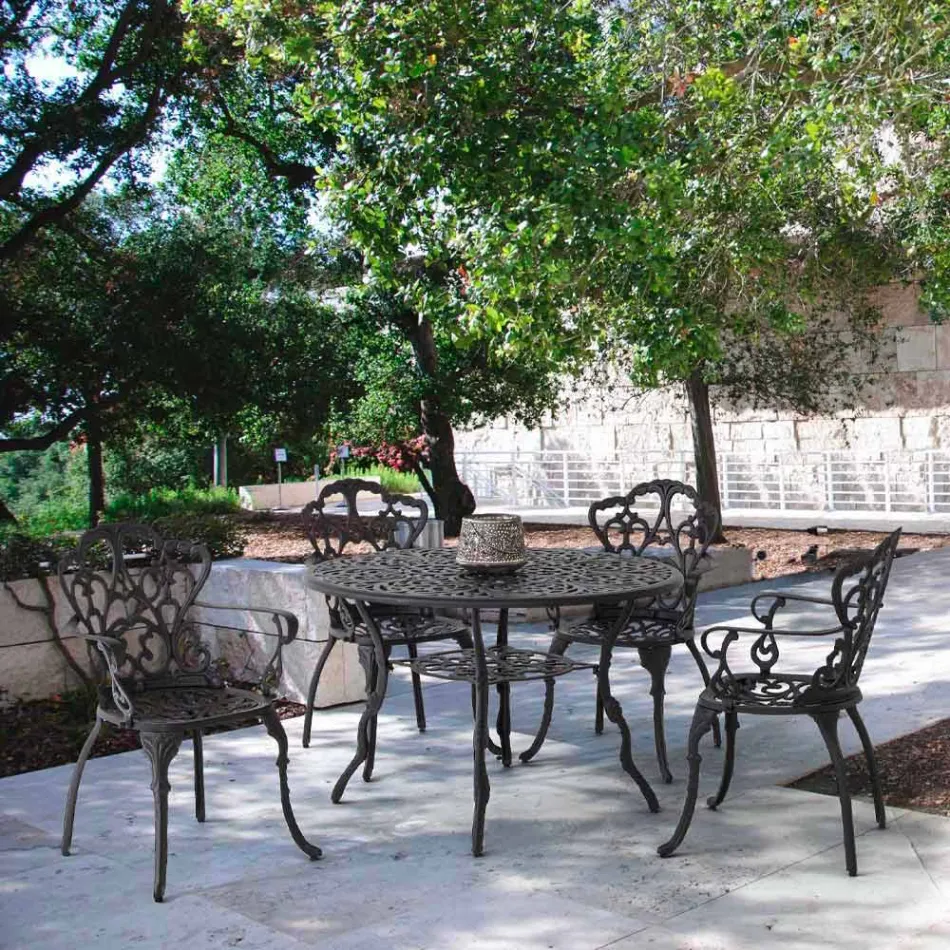 Udendørs stol i matfinishlakeret aluminium, 2 stykker - Casiro Viadurini