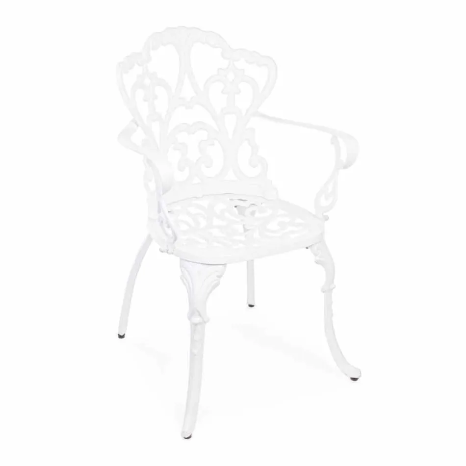 Udendørs stol i matfinishlakeret aluminium, 2 stykker - Casiro Viadurini