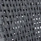 Udendørs stol i reb og stof med teakbase, Homemotion 2 stykker - Lesya Viadurini