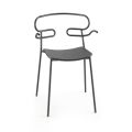 Udendørs stol i metal og polyurethan Fremstillet i Italien, 2 stykker - Trosa