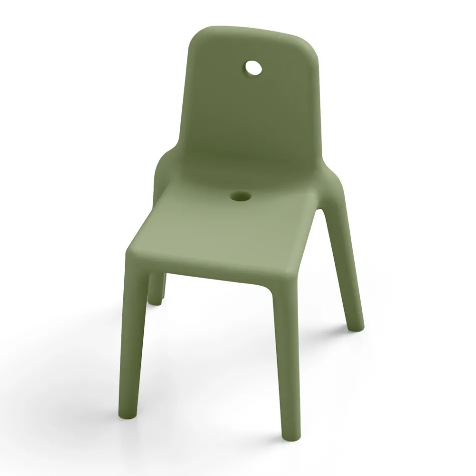 Udendørs stol i polyethylen 15 farver Made in Italy 2 stk - Ronnie Viadurini