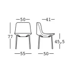 Udendørs stol i polyethylen og aluminium Fremstillet i Italien 2 dele - Rizia Viadurini