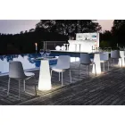 Udendørs stol i polyethylen og aluminium Fremstillet i Italien 2 dele - Rizia Viadurini