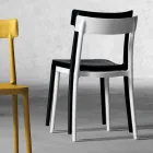 Udendørs / indendørs design stol lavet af polypropylen lavet i Italien Peia Viadurini