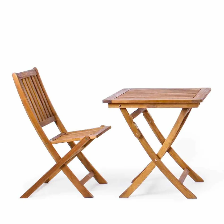 Foldestol ude i akacietræ, 2 stykker - Grima Viadurini