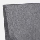 Udendørs stol betrukket med stof med aluminiumsben, 4 stykker - Nia Viadurini