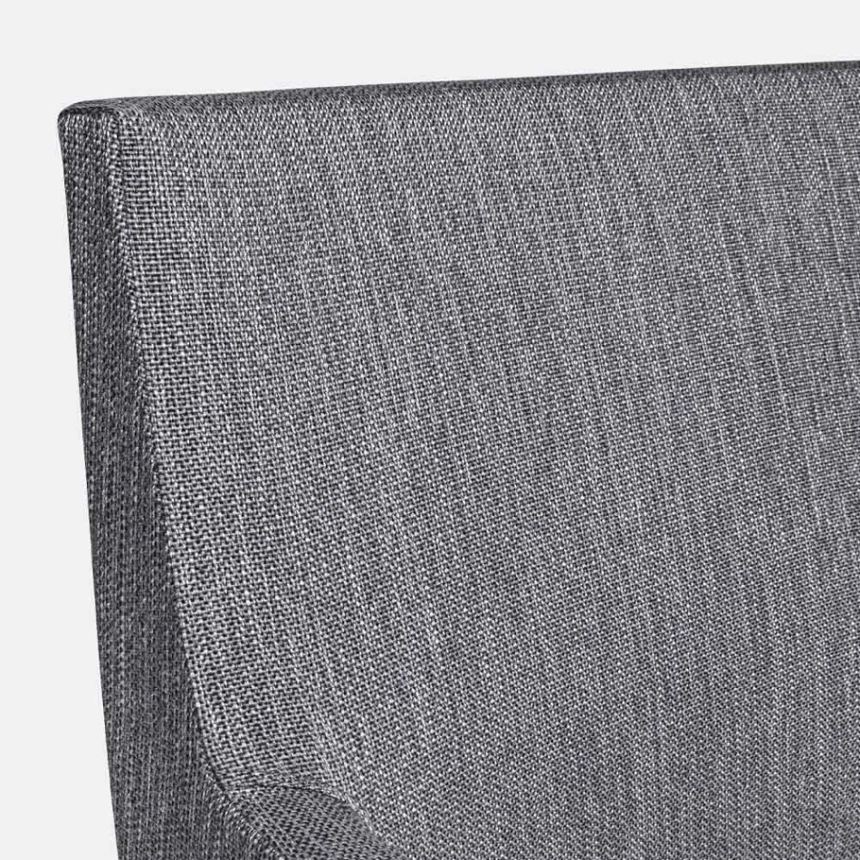 Udendørs stol betrukket med stof med aluminiumsben, 4 stykker - Nia Viadurini