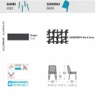 Varaschin Emma udendørs stol i stof og aluminium design Viadurini