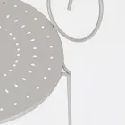 Havestol med armlæn Shabby Chic design i stål - fortryllelse Viadurini