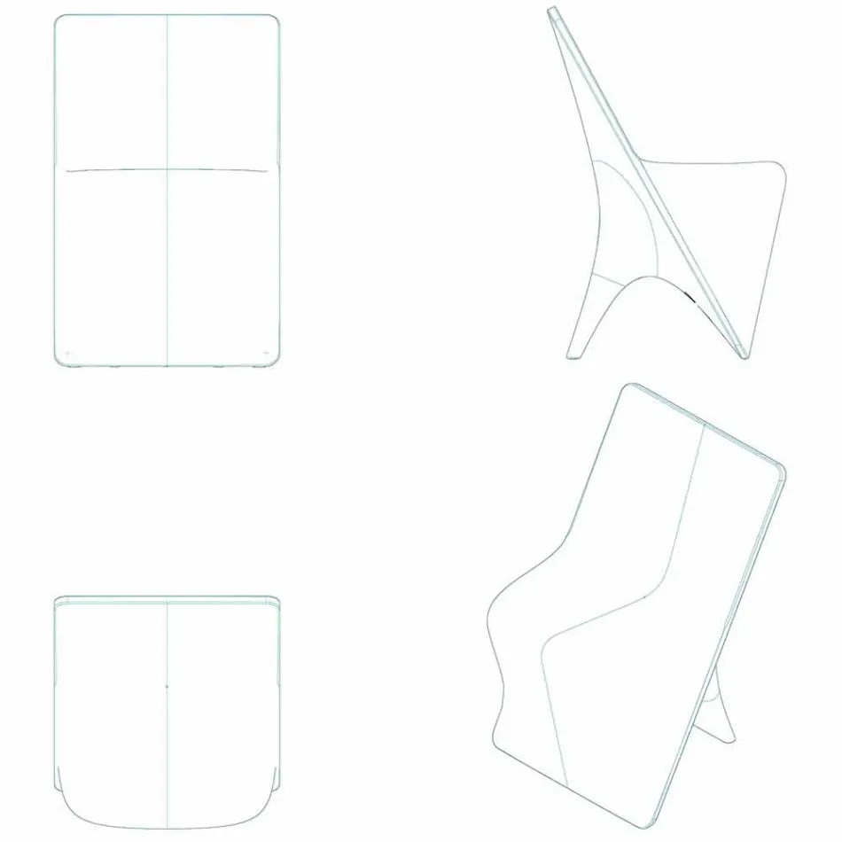 Moderne designhave stol Sloo af Vondom, i polyethylen Viadurini