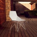 Moderne stol Faz samling Vondom, polypropylen og rustfrit stål, 4 stykker