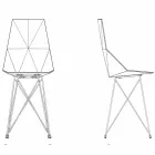 Vondom Faz designstole i polypropylen og rustfrit stål Viadurini