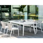 Stabelbar havestol i aluminium og teknisk stof - Smart af Varaschin Viadurini