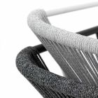 Stabelbar havestol i aluminium og teknisk stof - Smart af Varaschin Viadurini