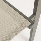 Stabelbar havestol i moderne design af aluminium og tekstil - Franz Viadurini