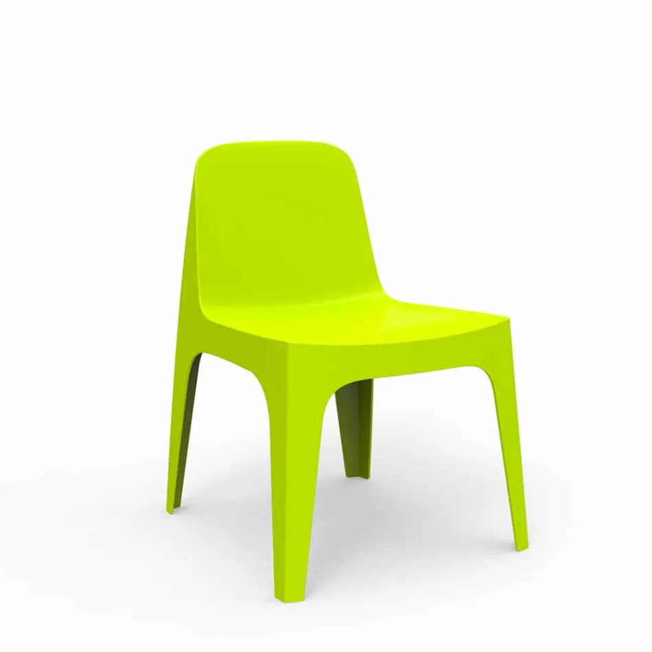 Solid Vondom stabelbar stolpe af polypropylen, design Viadurini