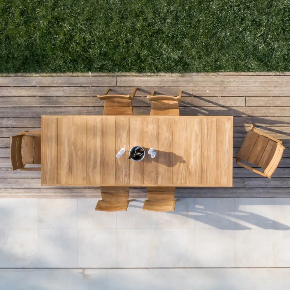 Havestol i teaktræ - Marie Viadurini