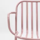 Metal havestol med armlæn Made in Italy 2 stykker - Simpelthen Viadurini