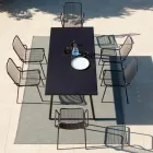 Metal Havestol med armlæn Made in Italy 2 stk - Vikas Viadurini