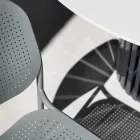 Havestol i malet metal Made in Italy 2 stk - Synergi Viadurini