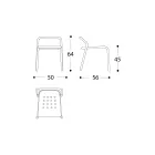 Havestol aluminiumsstruktur lavet i Italien - Noss af Varaschin Viadurini