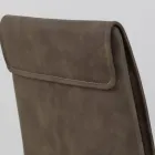 Indendørs stol med højt ryglæn i kunstlæder Fremstillet i Italien - Cleto Viadurini