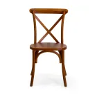 Stabelbar indendørs stol i elmetræ - Barriera Viadurini