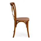 Stabelbar indendørs stol i elmetræ - Barriera Viadurini