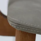 Spisestuestol med armlæn i asketræ Made in Italy - Betsy Viadurini