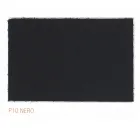 Spisestuestol med armlæn betrukket med sort læder Fremstillet i Italien - Meyer Viadurini