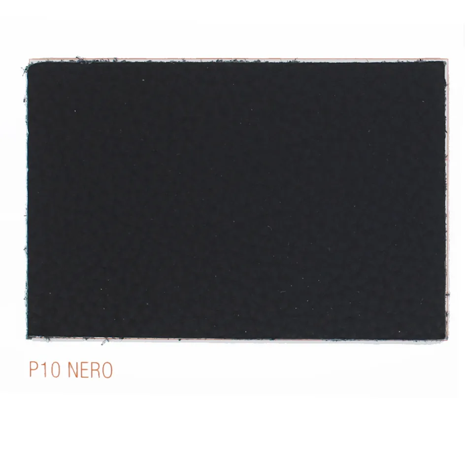 Spisestuestol med armlæn betrukket med sort læder Fremstillet i Italien - Meyer Viadurini