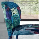 Spisestuestol med sæde og polstrede ben Made in Italy - Verona Viadurini