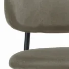 Spisestuestol med fløjlssæde og ryglæn Lavet i Italien - Livorno Viadurini