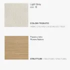 Spisestuestol med stofsæde og askestruktur - Aisha Viadurini