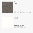 Spisestuestol med stofsæde og metalstruktur - Aisha Viadurini