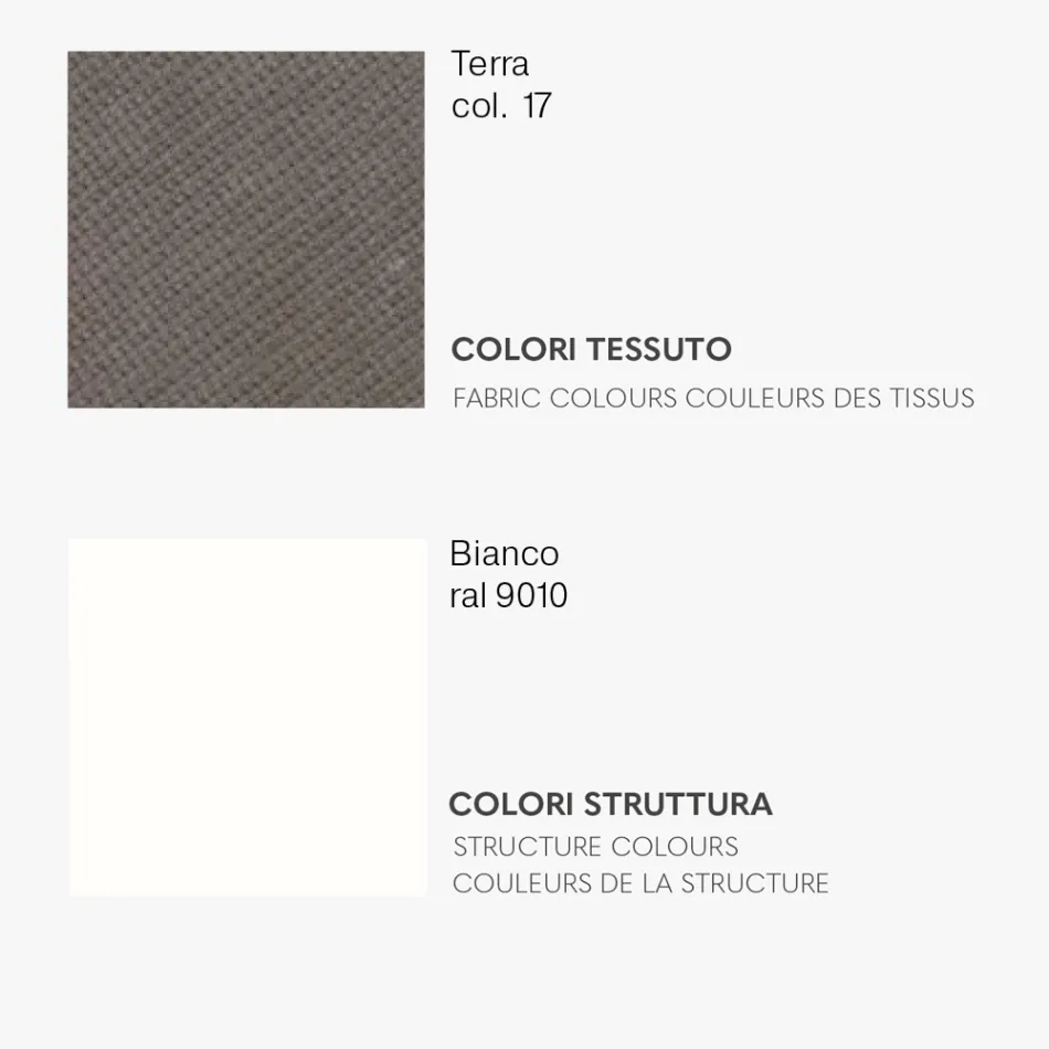 Spisestuestol med stofsæde og metalstruktur - Aisha Viadurini