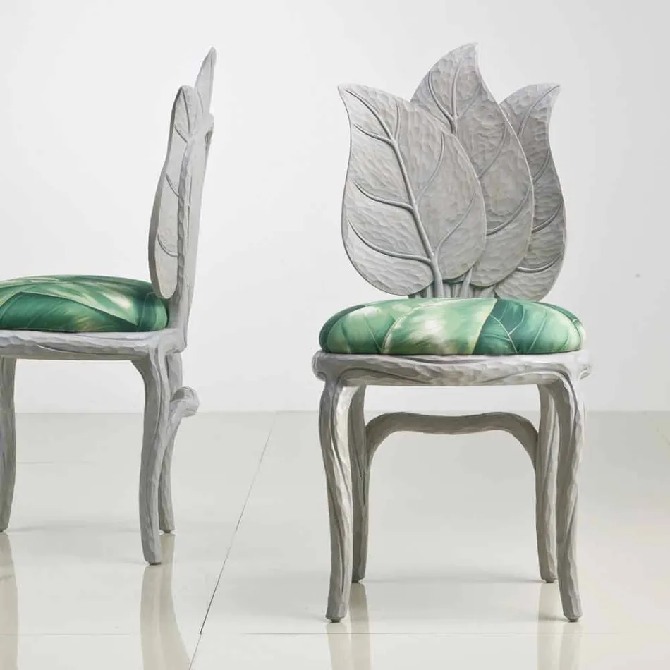 Formand for moderne design polstret frokost, lavet i Italien, Daniel Viadurini