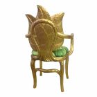 Stol polstret frokost moderne design guld, fremstillet i Italien, Daniel Viadurini