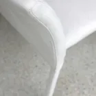 Metal spisestuestol betrukket med farvet Econabuk, 4 stk - Anita Viadurini